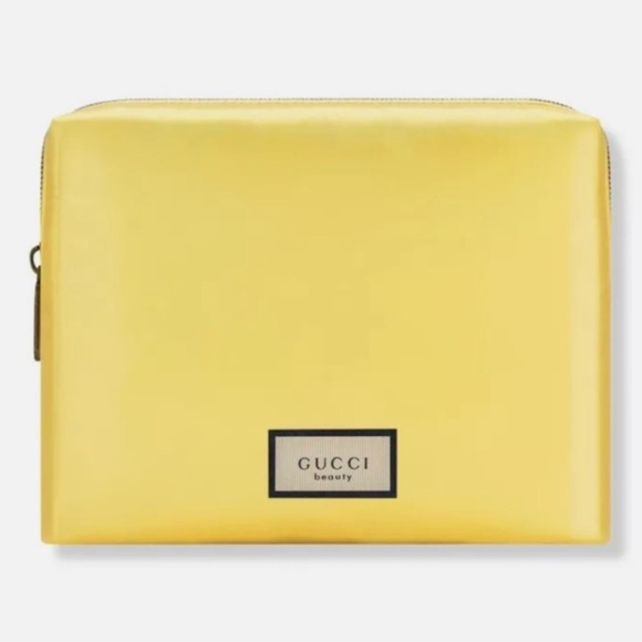 Gucci Beauty Flora Yellow Makeup Bag - Picture 4 of 8